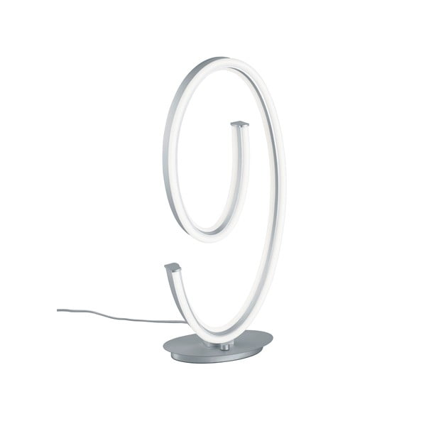 Lampada da tavolo a LED grigia con controllo vocale/app mobile con paralume in metallo (altezza 65 cm) Ciola - CINQUE