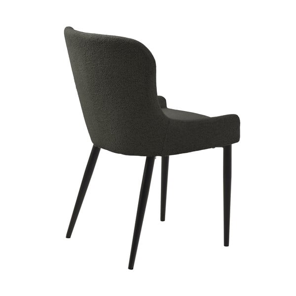 Sedia da pranzo grigio scuro Ontario - Unique Furniture-image-4