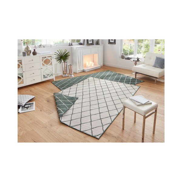 Tappeto da esterno verde e crema , 200 x 290 cm Malaga - NORTHRUGS-image-2
