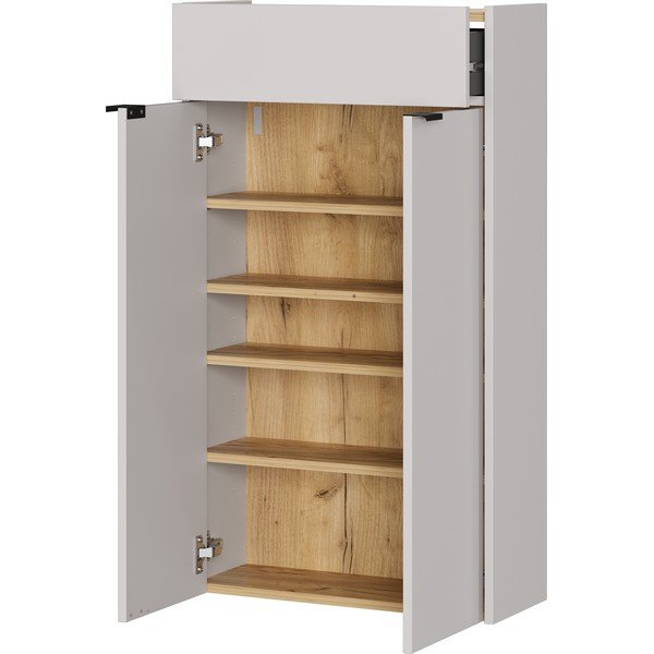 Armadietto color crema da appendere 56x97x22 cm Ameca – Germania-image-3