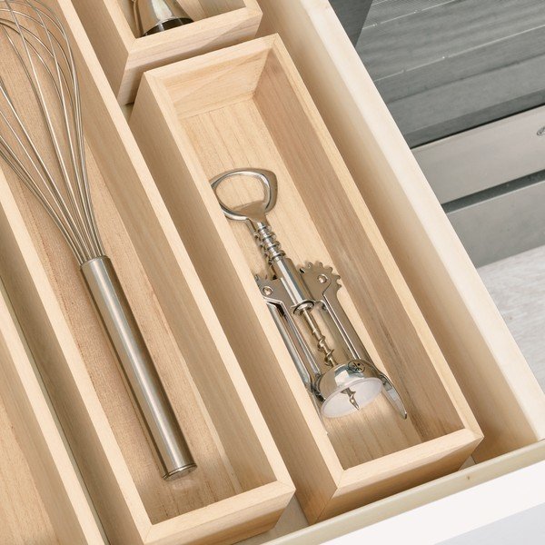 Organizer da cucina in legno di paulownia , 25,4 x 8,4 cm Eco - iDesign-image-1