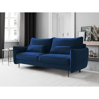 Divano letto blu scuro con contenitore Vermont - Cosmopolitan Design