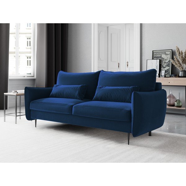 Divano letto blu scuro con contenitore Vermont - Cosmopolitan Design-image-1