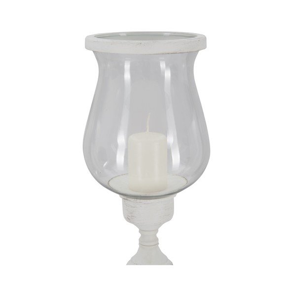 Portacandele bianco a un braccio Provenzia, altezza 72 cm - Mauro Ferretti-image-1