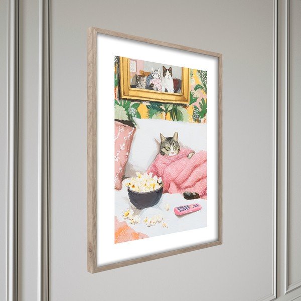 Dipinto stampato con cornice inclusa 50x70 cm Friday Evening – Styler-image-3