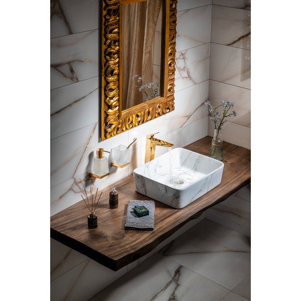 Lavabo bianco in ceramica 47,5x37,5 cm Dalma – Sapho-image-3
