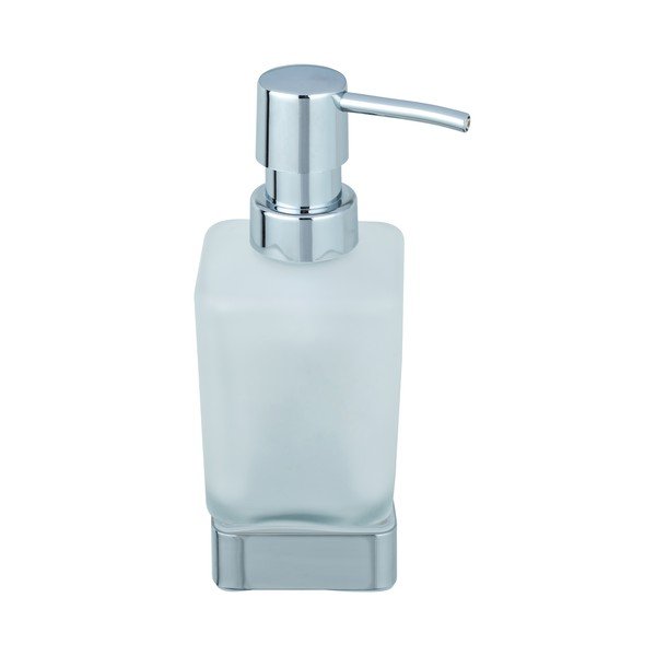 Dispenser di sapone in vetro autoportante in argento lucido 200 ml Genova - Wenko-image-2