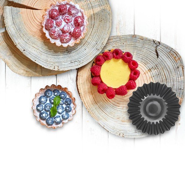 Set di stampi da forno in metallo per crostatine 6 pz ø 7 cm – Orion-image-3