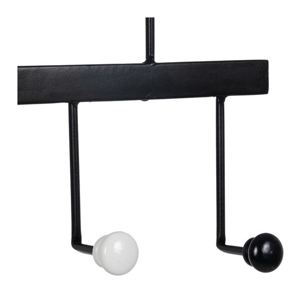 Appendiabiti da parete in metallo nero - Ixia-image-4