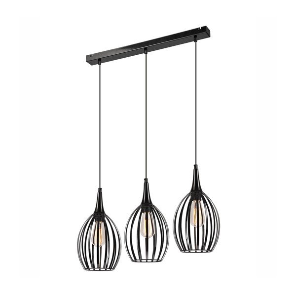 Apparecchio a sospensione nero ø 17,5 cm Vincent - LAMKUR