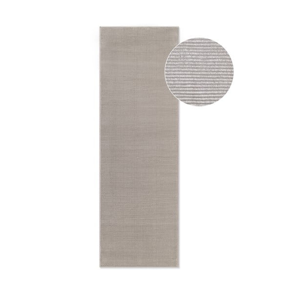 Passatoia grigia/color crema 80x240 cm Perles Dolomite – Elle Decoration