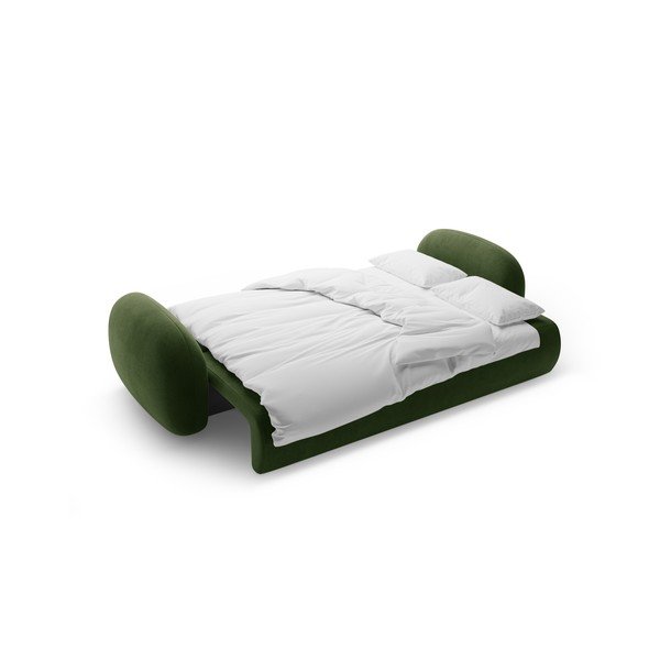 Divano verde allungabile/con contenitore con rivestimento in velluto 262 cm Tonale – Cosmopolitan Design-image-4