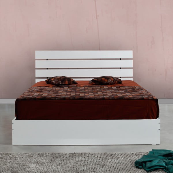 Letto matrimoniale bianco 180x200 cm Fuga - Kalune Design-image-2