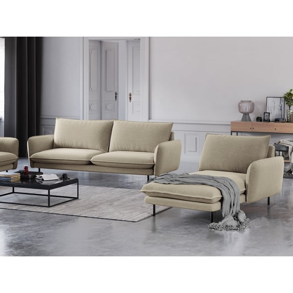 Poltrona beige, angolo destro Vienna - Cosmopolitan Design-image-1