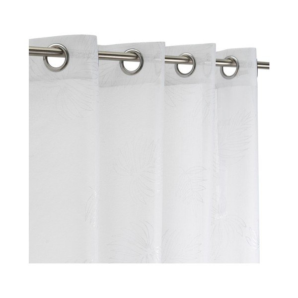 Tenda sottile bianca/argentata 140x260 cm Gledit – Casa Selección-image-2