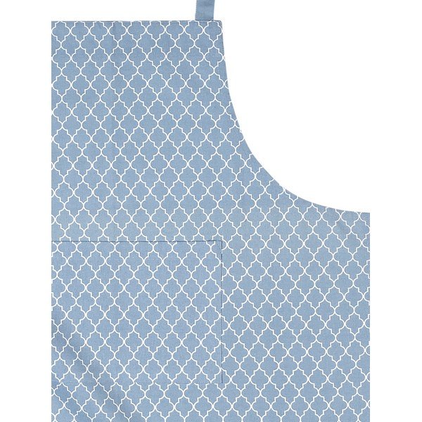 Grembiule in cotone azzurro Arabesk - Tiseco Home Studio-image-2