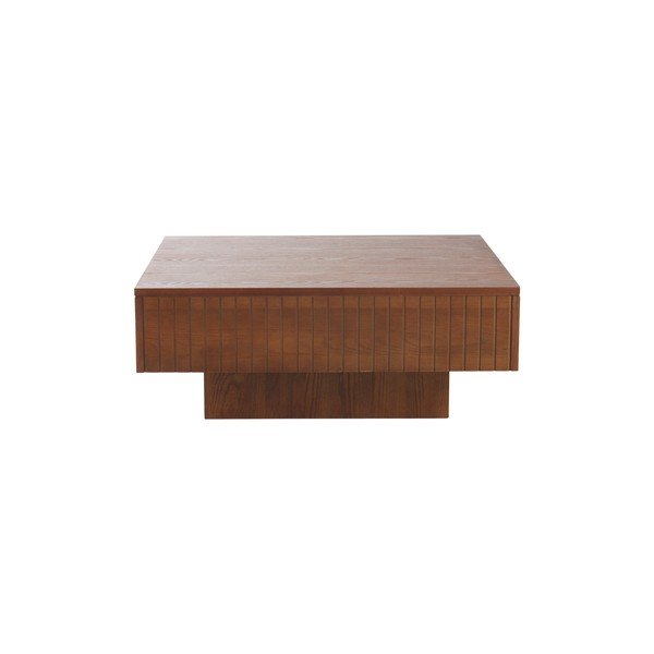 Tavolino da salotto marrone scuro in MDF 90x90 cm Furuvik – Jotex