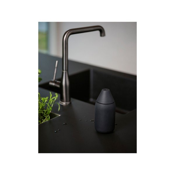 Dispenser per sapone nero in silicone 300 ml Singles – Zone-image-1