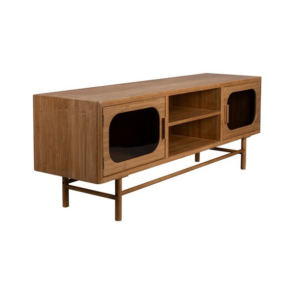 Mobile TV di colore naturale in bambù 150x55x40 cm Caroun – Dutchbone-image-3