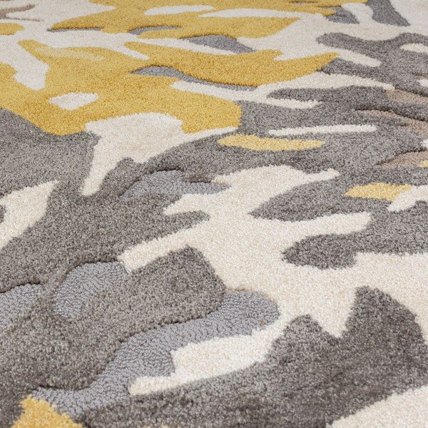 Tappeto giallo/grigio 160x230 cm Soft Floral - Flair Rugs-image-2