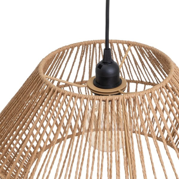 Lampada a sospensione in colore naturale con paralume in carta ø 38 cm - Casa Selección-image-2