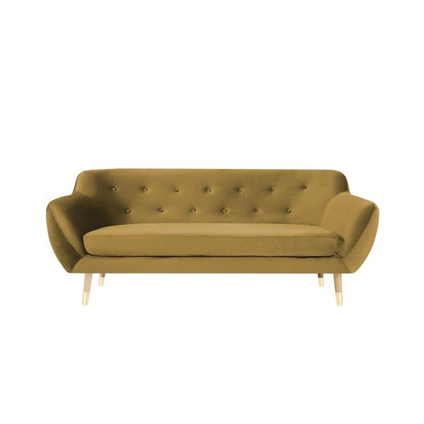 Divano a due posti in oro Amelie - Mazzini Sofas