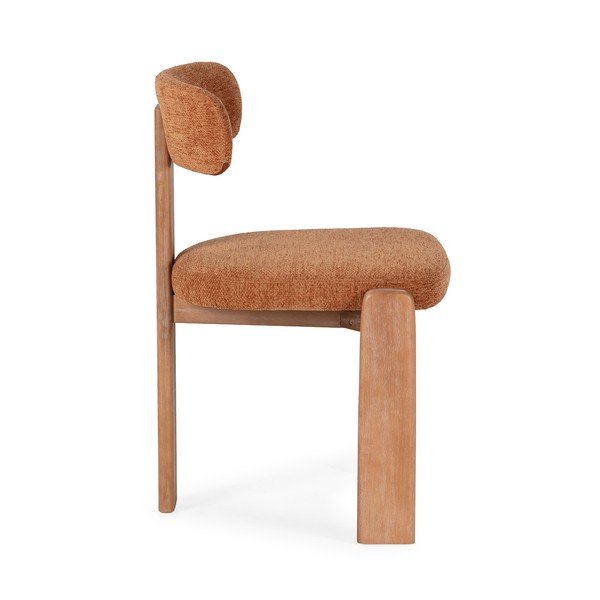 Sedie da pranzo in set color mattone in imbottito 2 pz Nadia – MOME-image-4