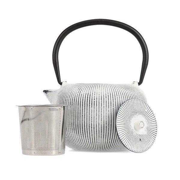 Teiera bianca e nera in ghisa 700 ml Sencha – S|P Collection-image-2