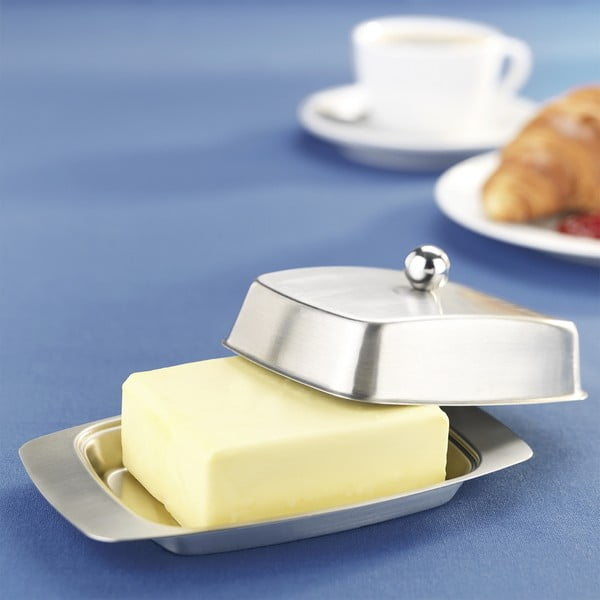 Burriera in acciaio inox in argento lucido - Maximex-image-1
