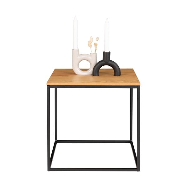 Tavolino con piano in rovere decorato, 45 x 45 cm Vita - House Nordic-image-4