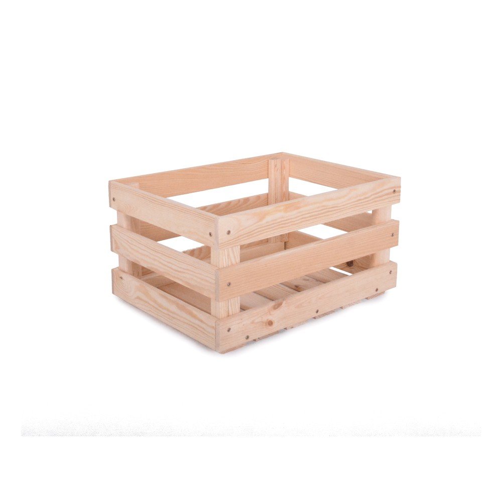 Scatola di colore naturale in legno 42x29x22 cm Apple Box – Rojaplast | Scatole