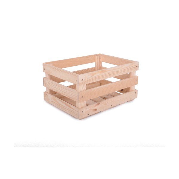Scatola di colore naturale in legno 42x29x22 cm Apple Box – Rojaplast