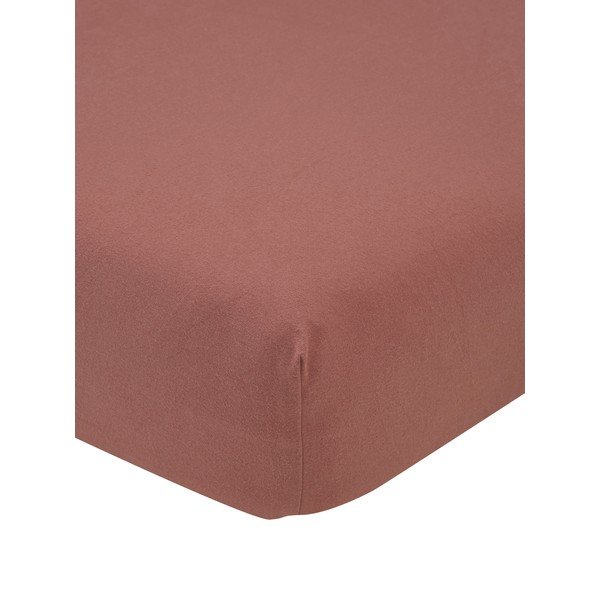 Lenzuolo di flanella arancione Port Maine, 160 x 200 cm - Westwing Collection