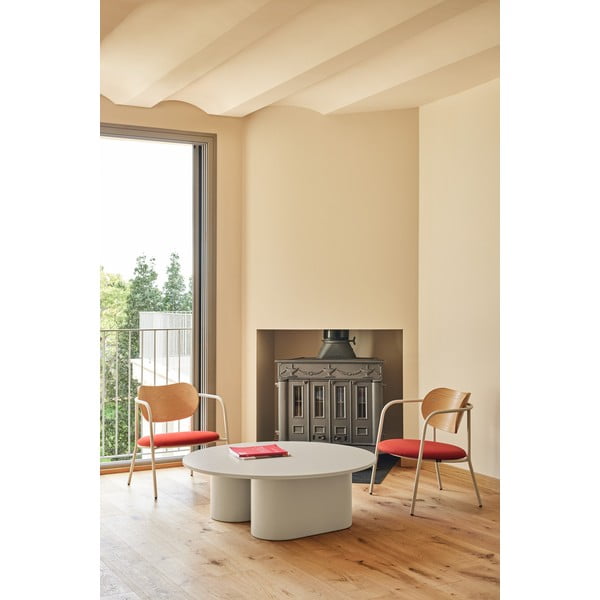 Tavolino da salotto color crema 110x111 cm Totem – Teulat-image-1