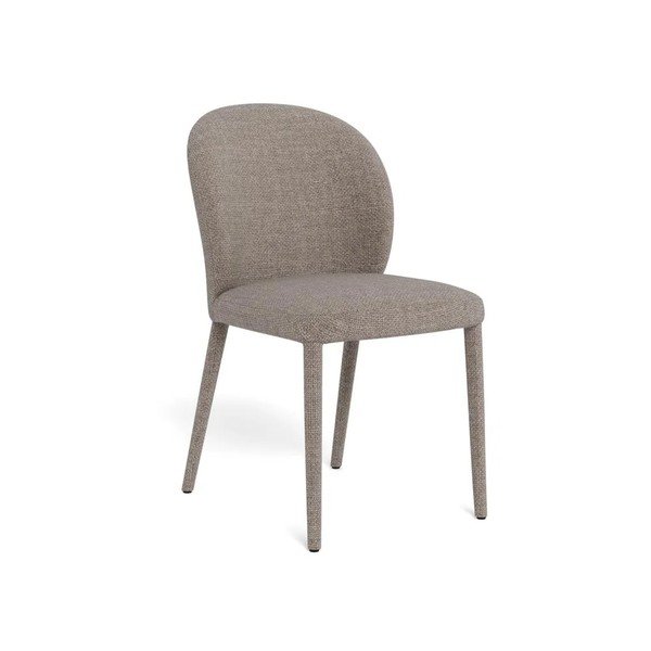 Sedie da pranzo in set greige imbottito impilabili 2 pz Patricia – Actona