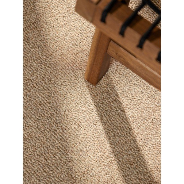Tappeto di colore naturale in lana tessuto a mano 140x200 cm Puristic Knots – Elle Decoration-image-2