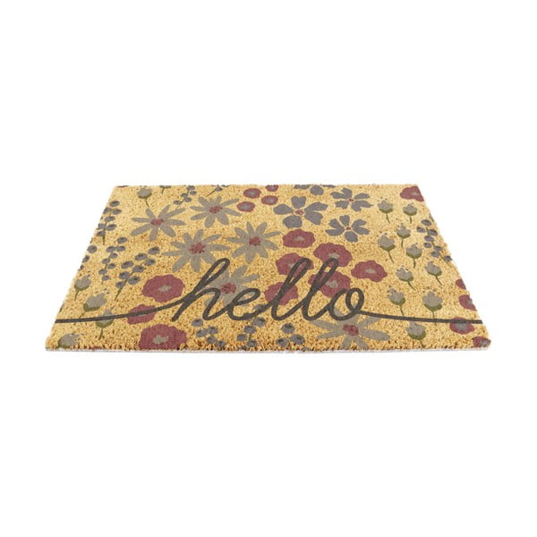 Zerbino in fibre di cocco 40x60 cm Hello Scribbly Floral – Artsy Doormats