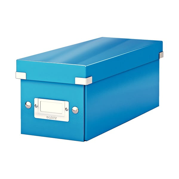 Scatola di cartone blu con coperchio 14x35x14 cm Click&Store - Leitz