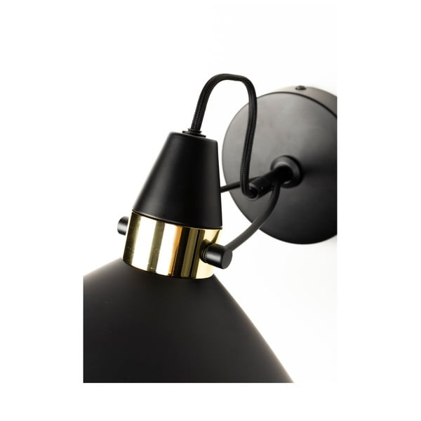 Lampada da parete nera Jona - White Label-image-4