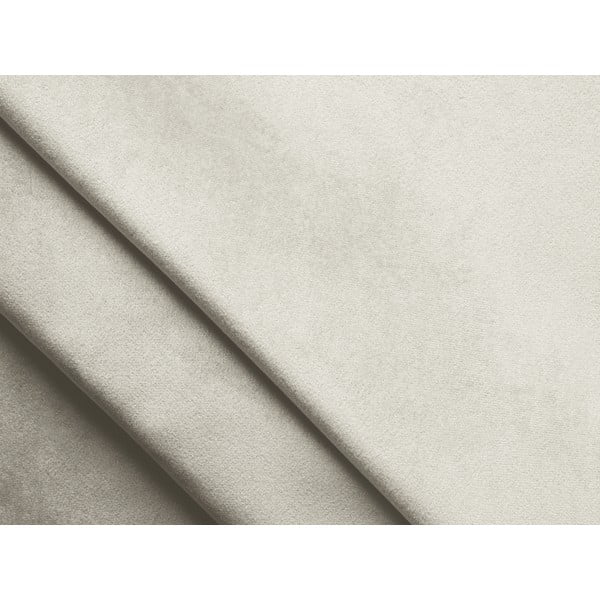 Parte divano componibile bianco con rivestimento in velluto Lokua – Makamii-image-4