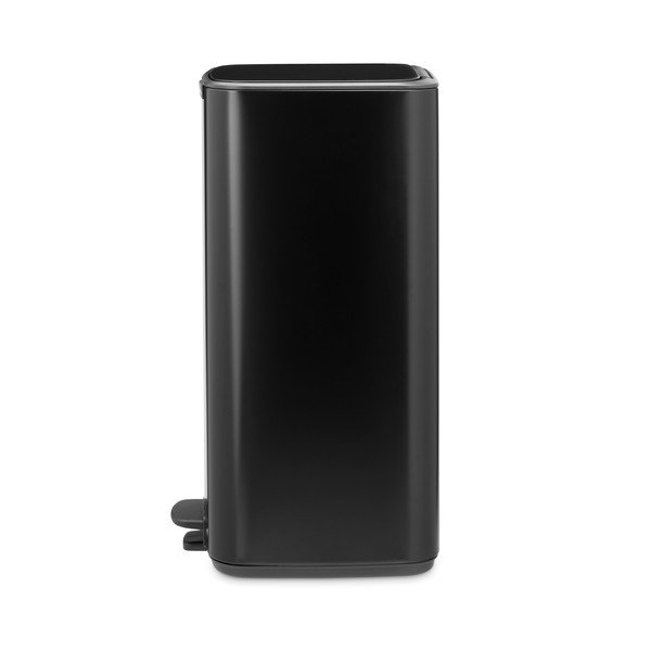 Cestino per la spazzatura nero opaco in acciaio con pedale 30 l Bo – Brabantia-image-3