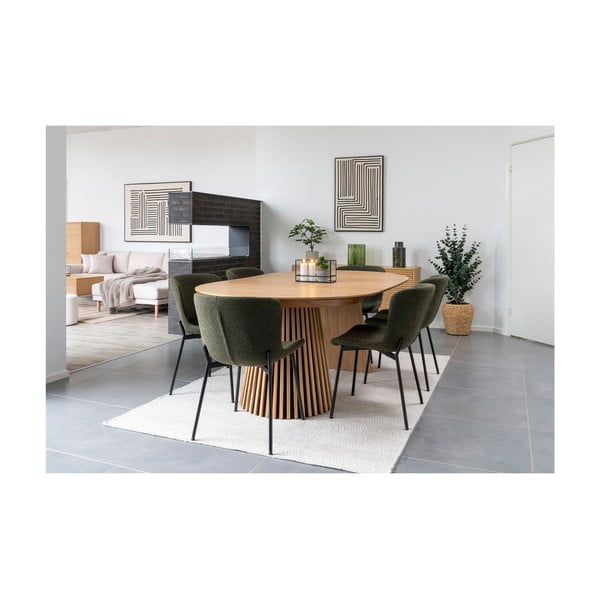 Vaso in vetro verde (altezza 26,5 cm) - House Nordic-image-4