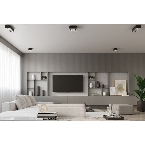 Plafoniera nera Hydra - Sollux-image-1