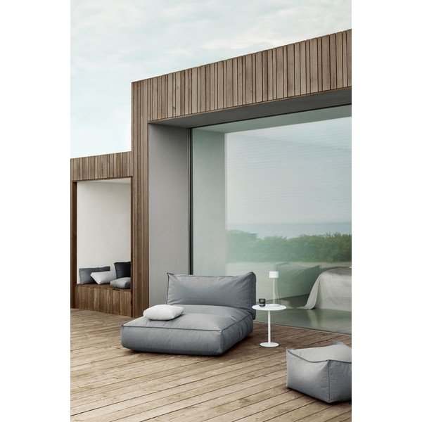 Pouf da giardino grigio Pietra Stay - Blomus-image-1