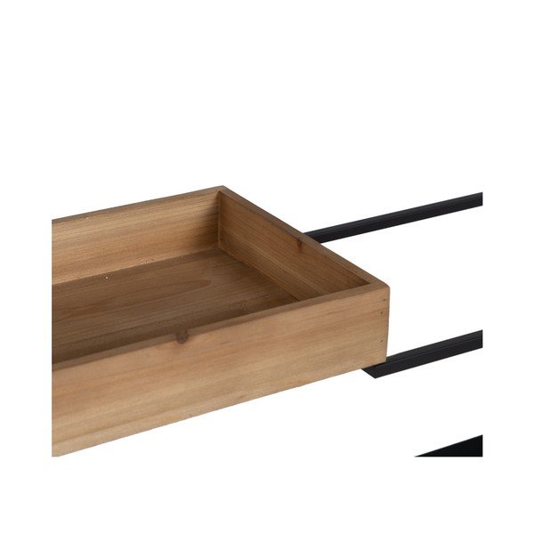 Scaffale in metallo nero 85x130 cm - Ixia-image-3