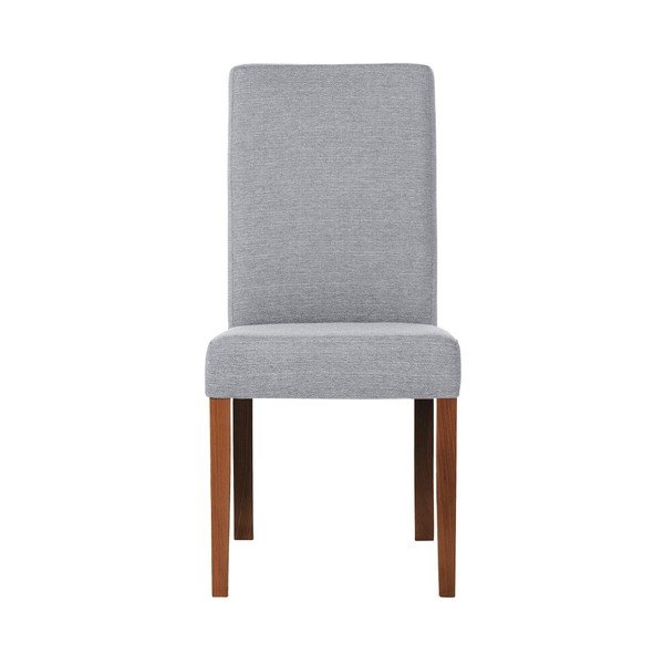 Sedia grigia con gambe in faggio marrone scuro Tonka - Ted Lapidus Maison-image-2
