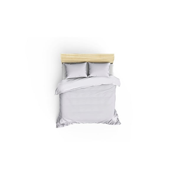 Set copripiumino e federa bianco in raso di cotone per letto matrimoniale/per letto esteso 240x220 cm Elegant – Mijolnir-image-3
