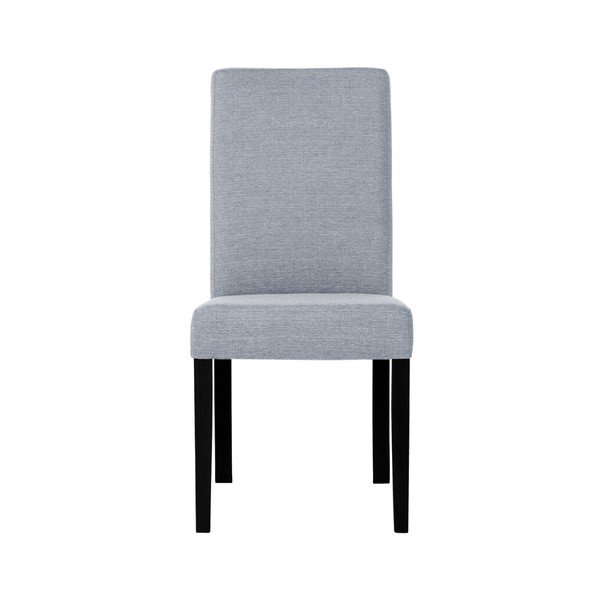 Sedia grigia con gambe in faggio nero Tonka - Ted Lapidus Maison-image-1