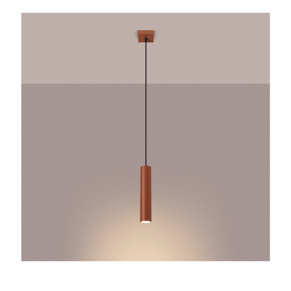 Lampadario color mattone Castro – Sollux-image-1