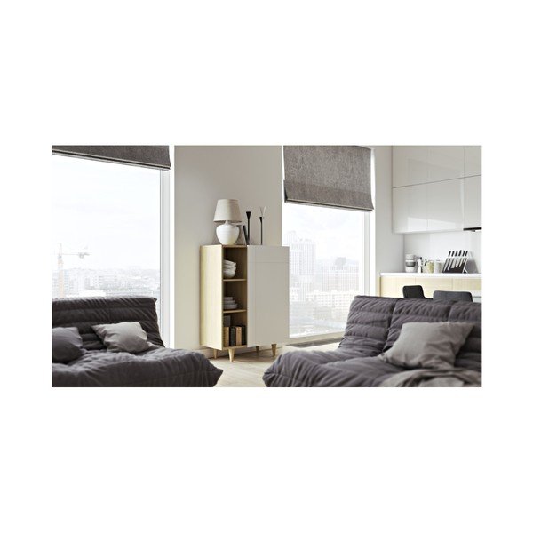 Bílá komoda TemaHome Cruz-image-2